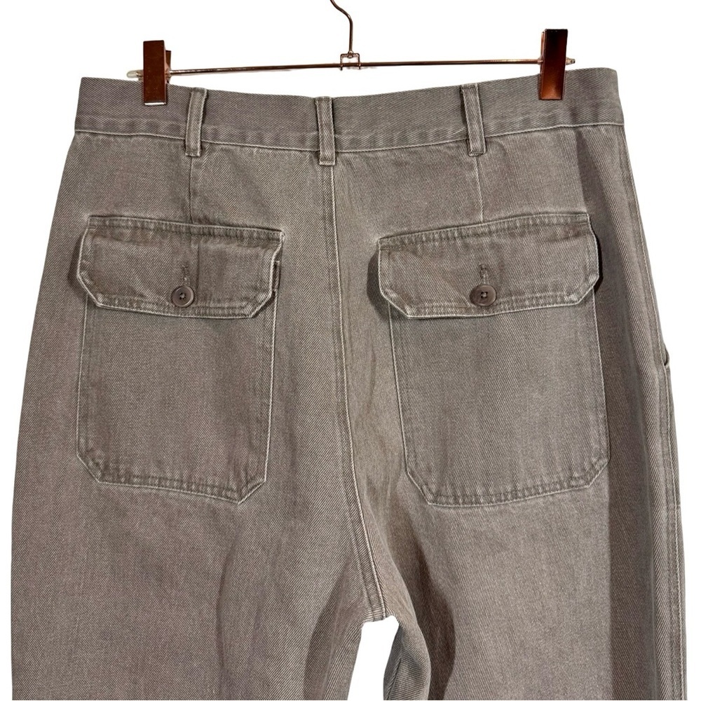Djerf Avenue Straight-Leg Utility Pants in Taupe - Picture 5 of 14